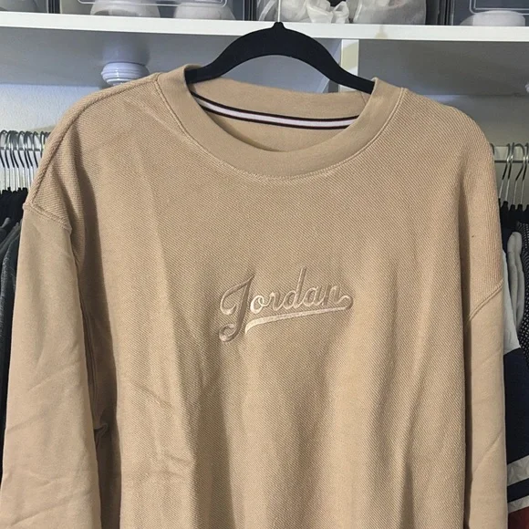 Jordan Beige Crewneck Sweatshirt - Picture 3 of 4